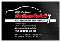Logo KFZ-Werkstatt Grünefeld  GmbH 