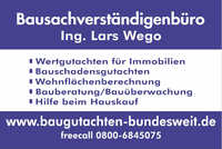 Logo BAUSACHVERSTÄNDIGENBÜRO Ing.Lars Wego