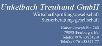 Logo Unkelbach Treuhand GmbH - Wirtschaftsprüfungsgesellschaft & Steuerberatungsgesellschaft Freiburg